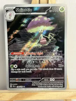 Shiinotic 194/191 Illustration Rare Surging Sparks Pokemon NM - Image 1