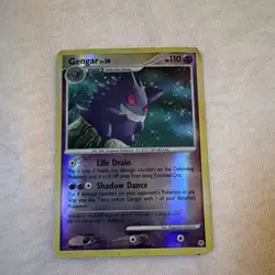 Pokemon TCG Gengar 27/130 Diamond & Pearl Reverse Holo Rare English 2007 110HP - Image 1