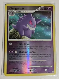 Pokemon TCG Gengar Reverse Holo Rare Diamond and Pearl 27/130 English 2007 - Image 1