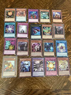 100 YUGIOH CARD LOT MIXED NO DUPLICATES LOT! W/ 20 RARES AND HOLOS - Image 1