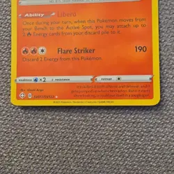 Pokemon Cinderace Rare Holo SV017/SV122 Shining Fates Shiny Vault English 2021 - Image 2