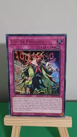 2024 Yugioh You're Finished Trap Card MP24-EN225 Ultra Rare Dueling Mirrors - Image 1
