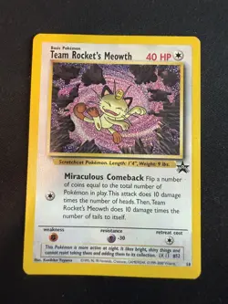Team Rocket's Meowth 18/53 Wotc Promo Regular - LP - Image 1