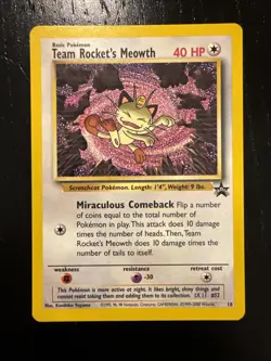Team Rocket's Meowth 18/53 Wotc Promo Regular - Image 1