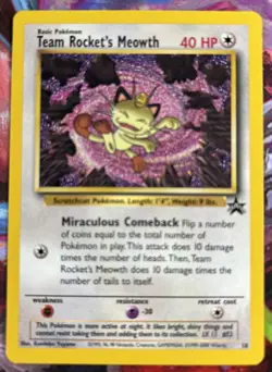Team Rocket's Meowth 18/53 Wotc Promo Regular - Image 1