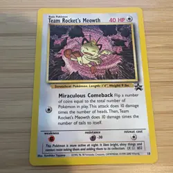 Team Rocket's Meowth 18/53 Wotc Promo Regular - Image 1
