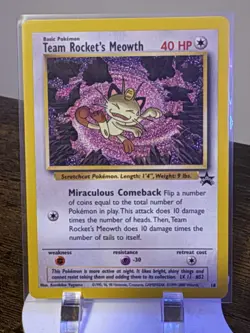 Team Rocket's Meowth 18/53 Wotc Promo Regular - Image 1