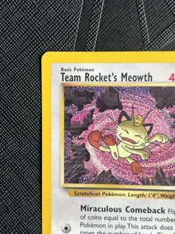 Pokemon TCG Team Rocket's Meowth 18/53 Wotc Promo Regular (English) - MP - Image 4