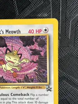 Pokemon TCG Team Rocket's Meowth 18/53 Wotc Promo Regular (English) - MP - Image 5