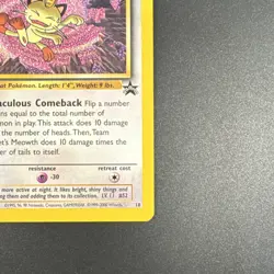 Pokemon TCG Team Rocket's Meowth Promo Regular Wotc 18/53 Basic 40 HP 2000 - Image 4