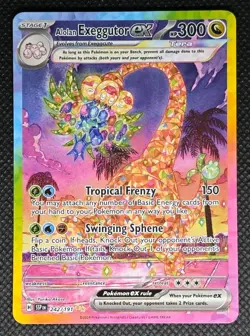 Alolan Exeggutor ex SV08: Surging Sparks 242/191 Special Illustration Rare NM - Image 3