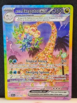 Alolan Exeggutor ex 242/191 Sv08: Surging Sparks Special Illustration Rare NM - Image 2