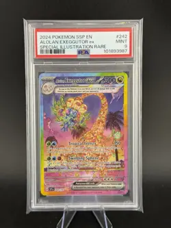 Alolan Exeggutor ex 242/191 Special illustration Rare Sv08: Surging Sparks PSA 9 - Image 1
