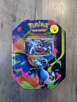 Mega Charizard Ex Tin - Mega Charizard Y EX Promo - Pokemon TCG Factory Sealed - Image 1