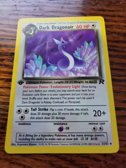 LP! Pokemon 1st Ed Team Rocket Dark Dragonair 33/82 - Image 1