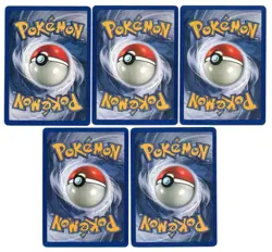 Pokemon Shadowless Base Set Energy 5 Card Lot '99 Authentic Wotc Vintage LP - Image 3