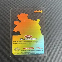 Blastoise 009 Pokemon Lamincards Edibas - ITA - Image 2