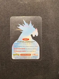 Typhlosion 157 Lamincard Edibas 2006 Pokemon Italiano - Image 2