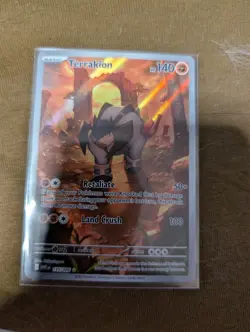 Pokemon TCG Terrakion Illustration Rare White Flare English Card 135/086 NM - Image 2