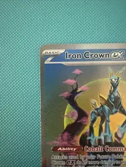 Pokemon TCG Iron Crown ex SV05 Temporal Forces 206/162 Hyper Rare Full Art Holo - Image 2