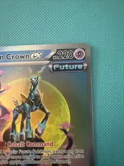 Pokemon TCG Iron Crown ex SV05 Temporal Forces 206/162 Hyper Rare Full Art Holo - Image 3