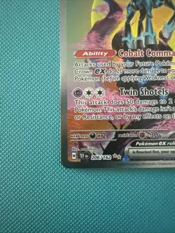 Pokemon TCG Iron Crown ex SV05 Temporal Forces 206/162 Hyper Rare Full Art Holo - Image 5