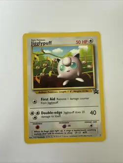 VINTAGE POKEMON BLACK STAR PROMO CARD - #7 JIGGLYPUFF WOTC RARE NM - Image 1