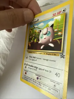 VINTAGE POKEMON BLACK STAR PROMO CARD - #7 JIGGLYPUFF WOTC RARE NM - Image 3