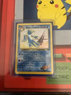 Misty's Golduck Holo Rare Card 12/132 Gym Challenge LP Swirl - Image 1