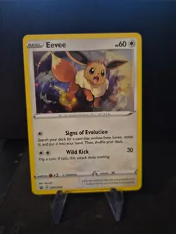 Eevee SWSH042 Ultra Rare Holo Black Star Promo Pokemon Card - Image 1