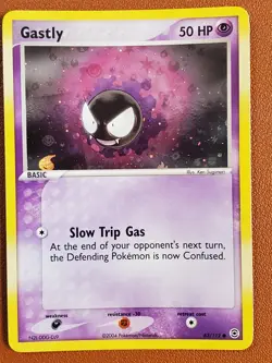 Gastly 63/112 Pokemon FireRed & LeafGreen 2004 Reverse Holo Vintage Card - NM - Image 1
