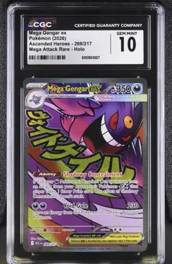 2026 Pokemon Mega Gengar ex #269 Ascended Heroes CGC 10 Gem Mint Holo Rare 💎 - Image 1