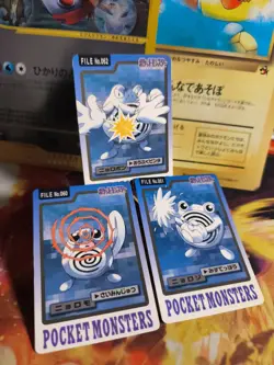 Pokemon Karte Card Pocket Monsters Carddass 1997 japanese Poliwrath Poliwhirl - Image 1