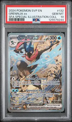 2024 POKEMON SVP PROMO SPECIAL ILLUSTRATION COLLECTION #132 GRENINJA EX PSA 10 - Image 1