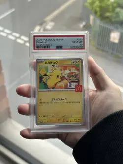 McDonald's Pikachu Promo Card PSA 10 Gem Mint 020/M-p Japanese Pokemon - Image 1
