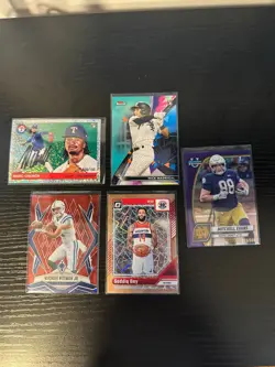 5 Card Lot of Numbered Cards - Image 1