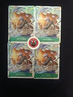 One Piece TCG Cards - (Playset) - 4x ST24-004 - Law & Bepo - SR - Eng - Image 1