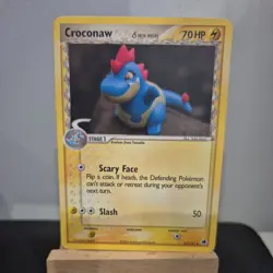 Croconaw 27/101 Uncommon EX Dragon Frontiers Delta Species Yuka Morii LP/MP - Image 1