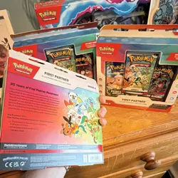 X3 Pokemon First Partner Illustration Collection Series 2 3-Pack Promo Booster - Image 2