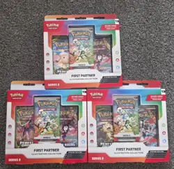 Pokemon First Partner Illustration Collection Series 2 - Set of 3 Sealed Boxes - Image 1