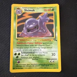 Pokemon TCG German Muk Sleimok Fossil 13/62 Holo Rare LP JL - Image 1