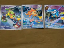Pokemon Tcg first Partner Illustration Collection Series 1 Gen 4 Sinnoh Starters - Image 1