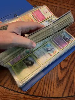 Pokemon Card Collection W/binder 860+ Cards 85 Holifoil Style - Image 5