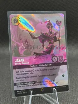 DISNEY LORCANA EN 3 - Jafar Striking Illusionist Foil Enchanted #208/204 - Image 1
