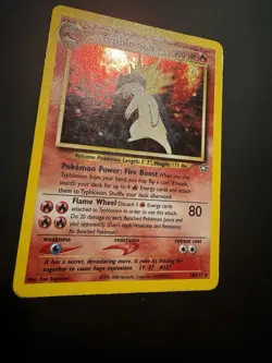 Vintage Typhlosion neo genesis holo pokemon card 18/111 - Image 3