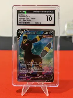 Umbreon V (Alternate Full Art) 188/203 SWSH07: Evolving Skies Holo 🔥 - Image 1