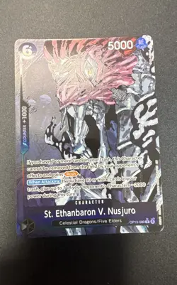 St. Ethanbaron V. Nusjuro (Alternate Art) OP13-080 Carrying On His Will Foil - Image 1