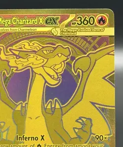 Mega Charizard X EX 130/094 Gold Phantasmal Flames Pokemon TCG 🔥🔥🔥 - Image 4