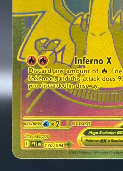 Mega Charizard X EX 130/094 Gold Phantasmal Flames Pokemon TCG 🔥🔥🔥 - Image 5