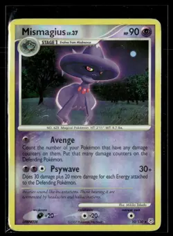 Mismagius 10/130 Diamond & Pearl Reverse Holo Rare Holo Pokemon - Image 1